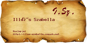 Illés Szabella névjegykártya